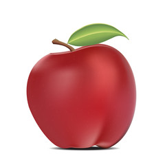 Graphics apple red.