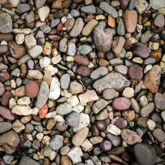 Brown pebbles stone background