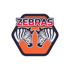 zebra logo for your business, vector illustration