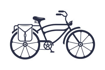 Fototapeta premium Vector Illustration of the Bicycle.