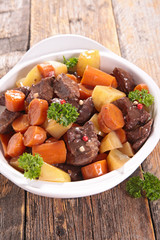 beef stew with potato and carrot