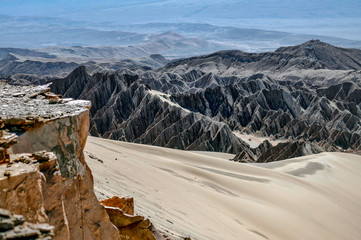 Sand und Felsen in der Atacama