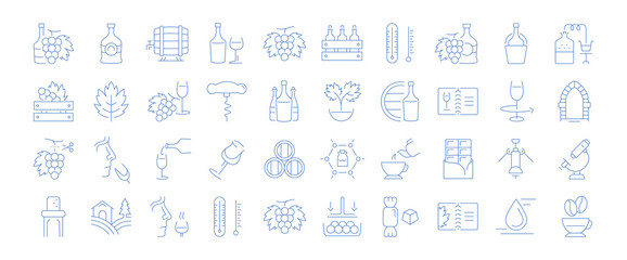 Set of Icons of Cognac