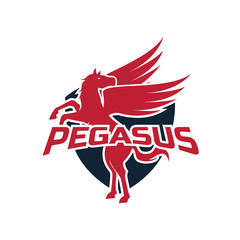 pegasus logo for your business, vector illustration