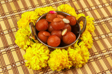 Delicious Indian Sweet Food Gulab Jamun