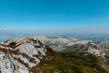 Lovchen National Park. View from the mountain.