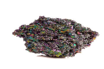 Macro mineral stone Carborundum on white background © Minakryn Ruslan 