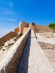 Fototapeta premium Castillo de Santa Barbara (Santa Barbara Castle), Alicante.