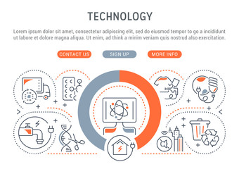 Vector Banner of Technology.
