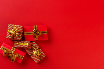 gift box on color background