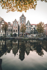 Fototapeta na wymiar Autumn in Amsterdam
