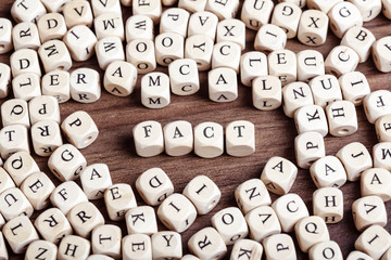Fact word on dice letters in chaos table