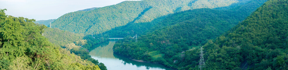 Panorama of Mountains and rivers.