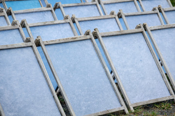 Sa paper frame in factory