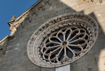 Architecture detils of basilica in Italy