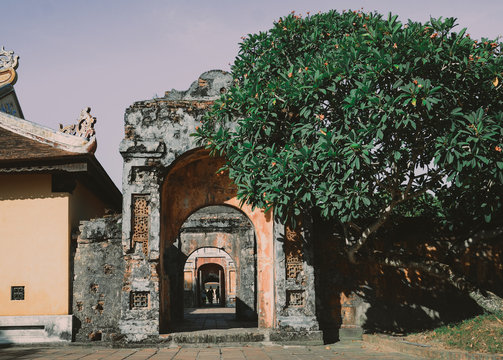 An entrance in Imperial City, Hue, Viet Nam