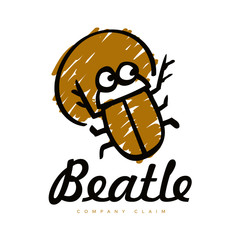 Incest beatle drawn logo symbol