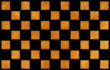 Golden painted square pattern.