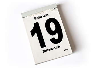 19. Februar 2020