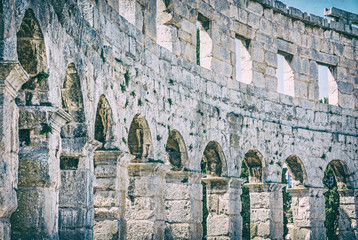 Pula Arena, Istria, Croatia, analog filter