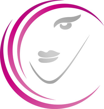 recommend clip art: Frau, Gesicht, Haare, Friseur Logo