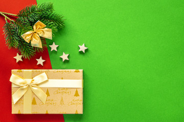 Christmas decoration background with complementary colors