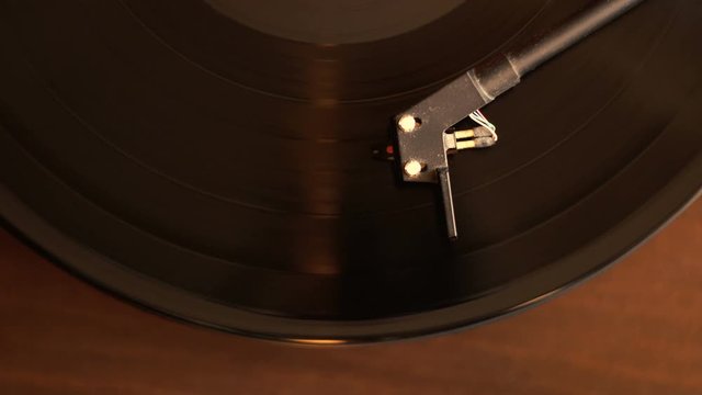 vintage vinyl record player. launch