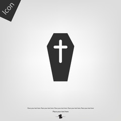 Coffin halloween icon