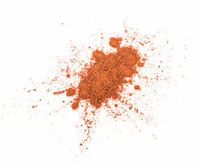 cocoa powder isolated on a white background