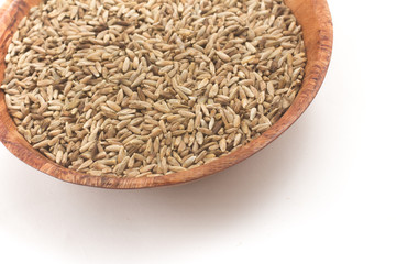 Raw Rye in a bowl