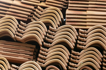 Stacked Ceramic Tiles