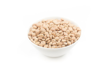 Raw altramuces, lupinus albus beans. Also known as Tremoco and lupini in a bowl