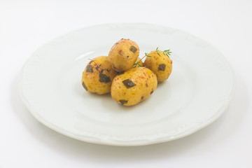 Baby potatoes cooked