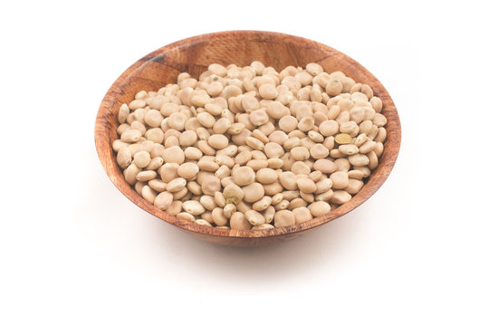 Raw altramuces, lupinus albus beans. Also known as Tremoco and lupini in a bowl