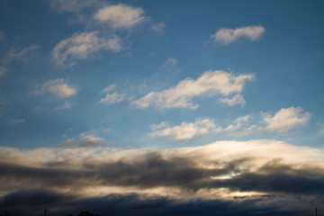 Fototapeta premium Sunny Blue Sky and Clouds