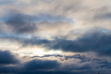 Sunny Blue Sky and Clouds