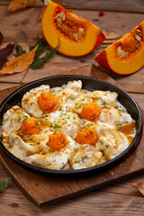 ravioli with pumpkin