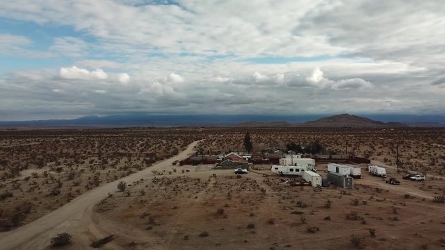 Desert Landscape aerial view