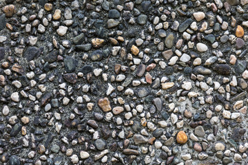 pebbles on the road