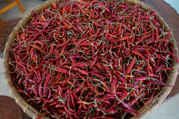 Fototapeta premium Dried red peppers.