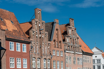Historische Giebelhäuser in Lüneburg