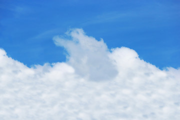 Obraz premium beauty white cloud blue sky scene background.