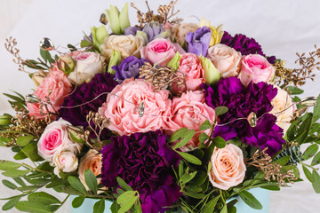 Fresh roses bouquet