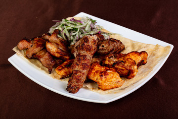 Mix shashlik plate