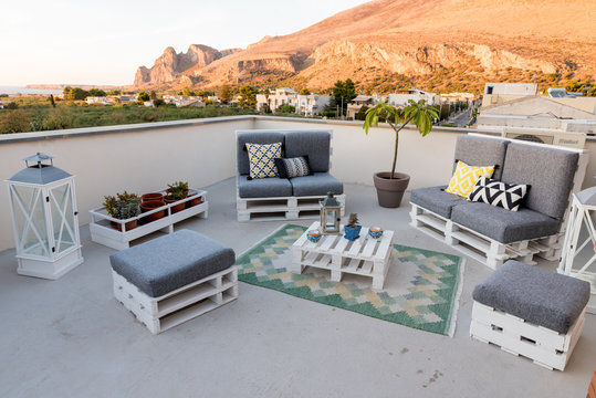 Garden furniture and terrace