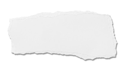 white paper ripped message torn