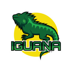 iguana logo for your business, vector illustration