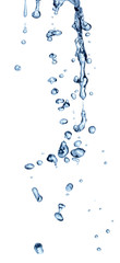 water splash drop blue liquid bubble