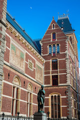 Obraz premium The National Museum located at the Museum Square in Amsterdam