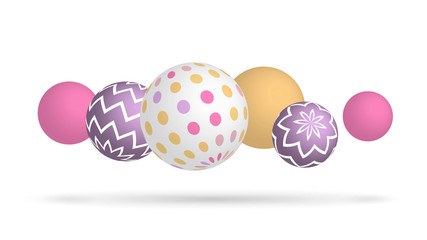 Decorative geometric balls.